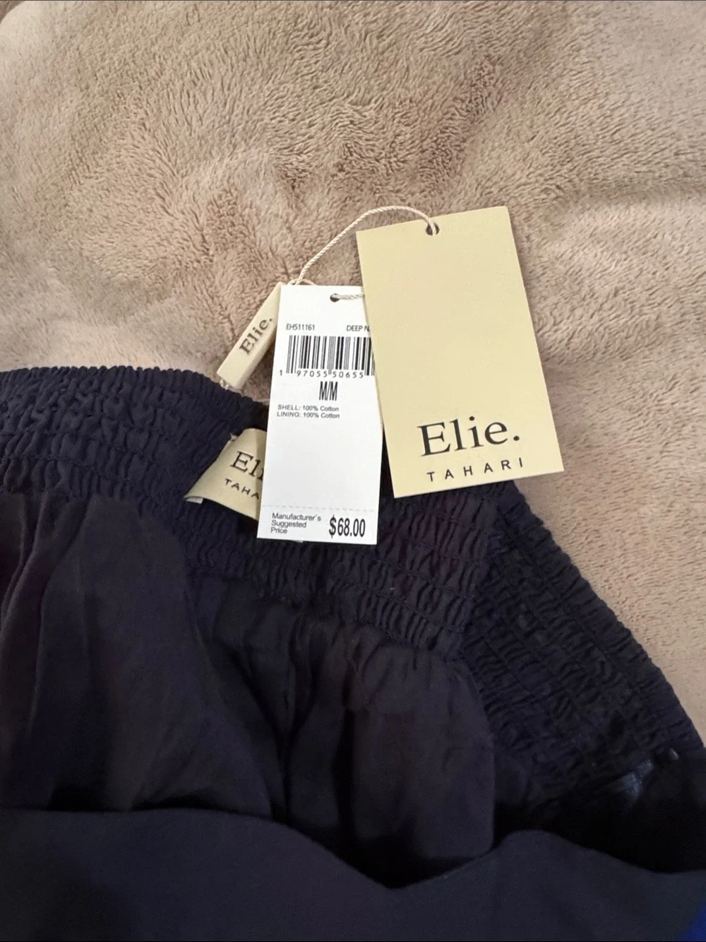 Elie Tahari Navy Eyelet-Embroidered Midi Skirt - Picture 4 of 5